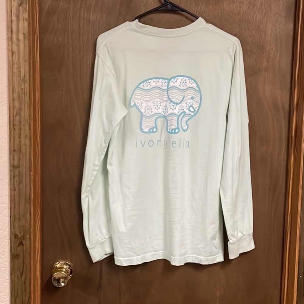 Ivory Ella Long Sleeve Shirt‎ Light Blue Small